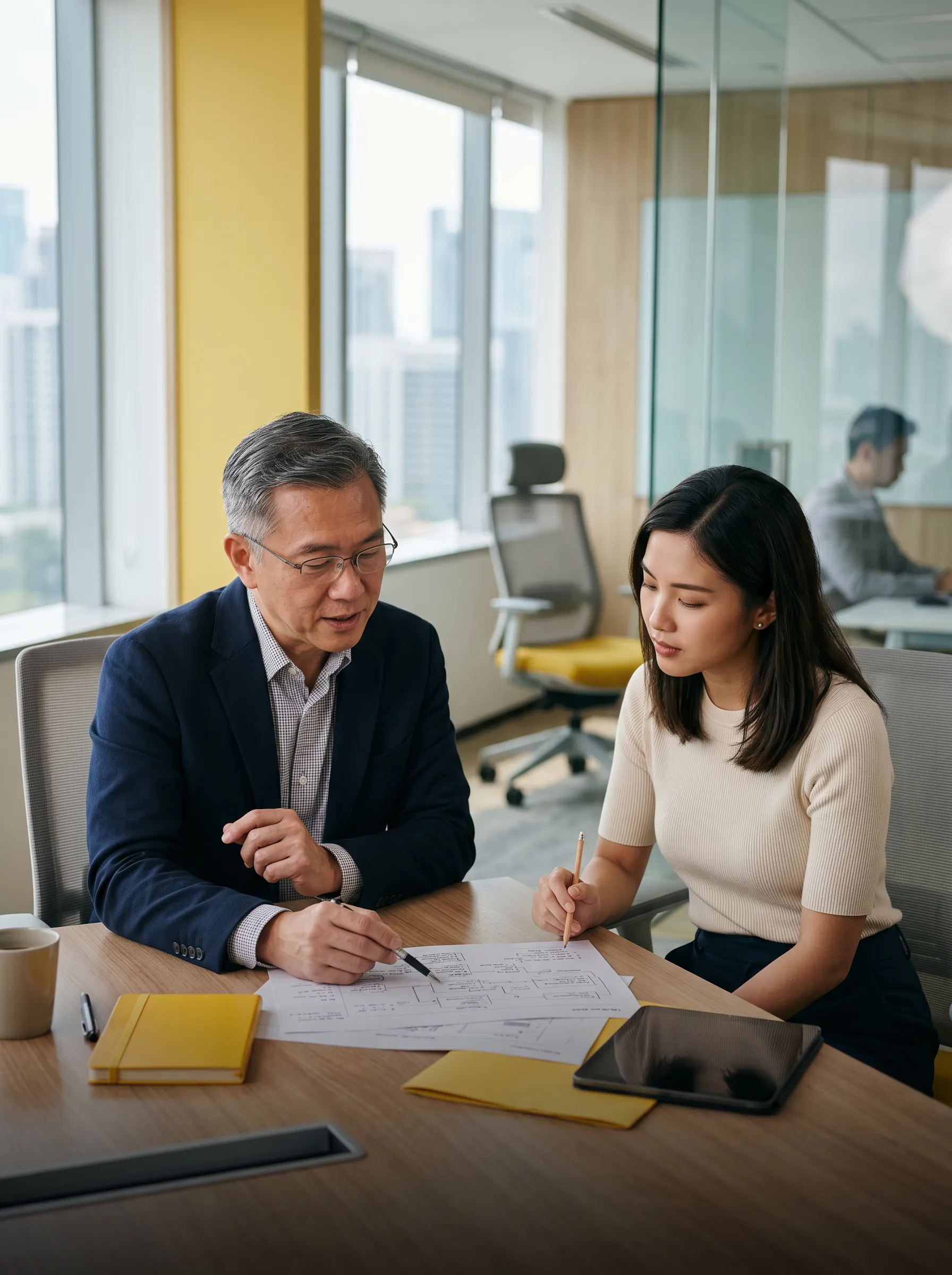 Professional team collaboration